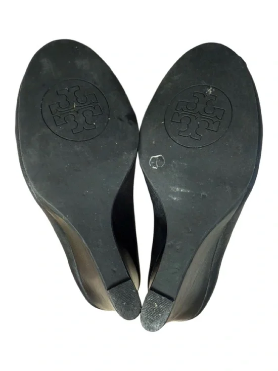 TORY BURCH PEEP-TOE SALLY WEDGES - Picture 7 of 7